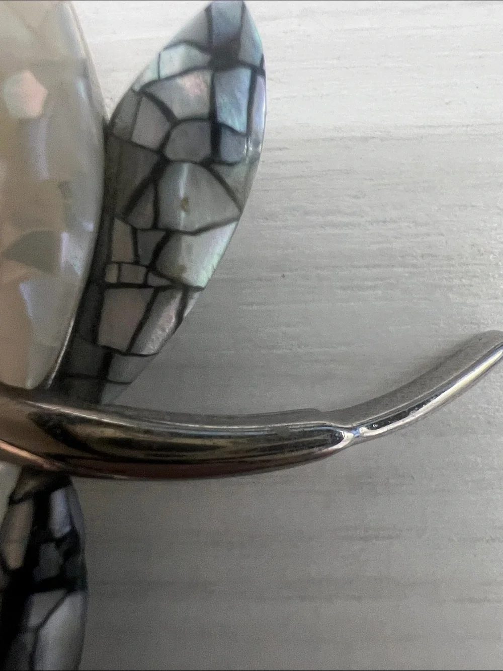 Vintage Silver Leaf Brooch Pin